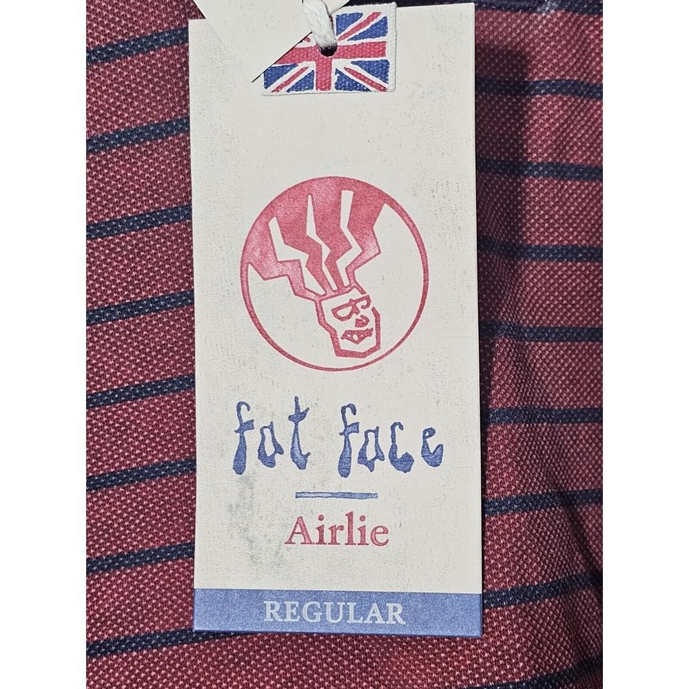Fat Face Airlie Long Sleeve Knit Hoodie Men's Size Large Red Blue Striped - Picture 5 of 5